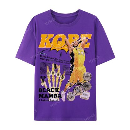 "5 Rings" Newspaper Tee Casual Short Sleeve T-Shirt