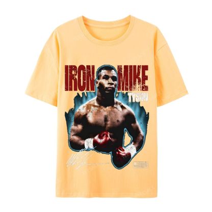 IRON MIKE TYSON Tee  Casual Short Sleeve T-Shirt