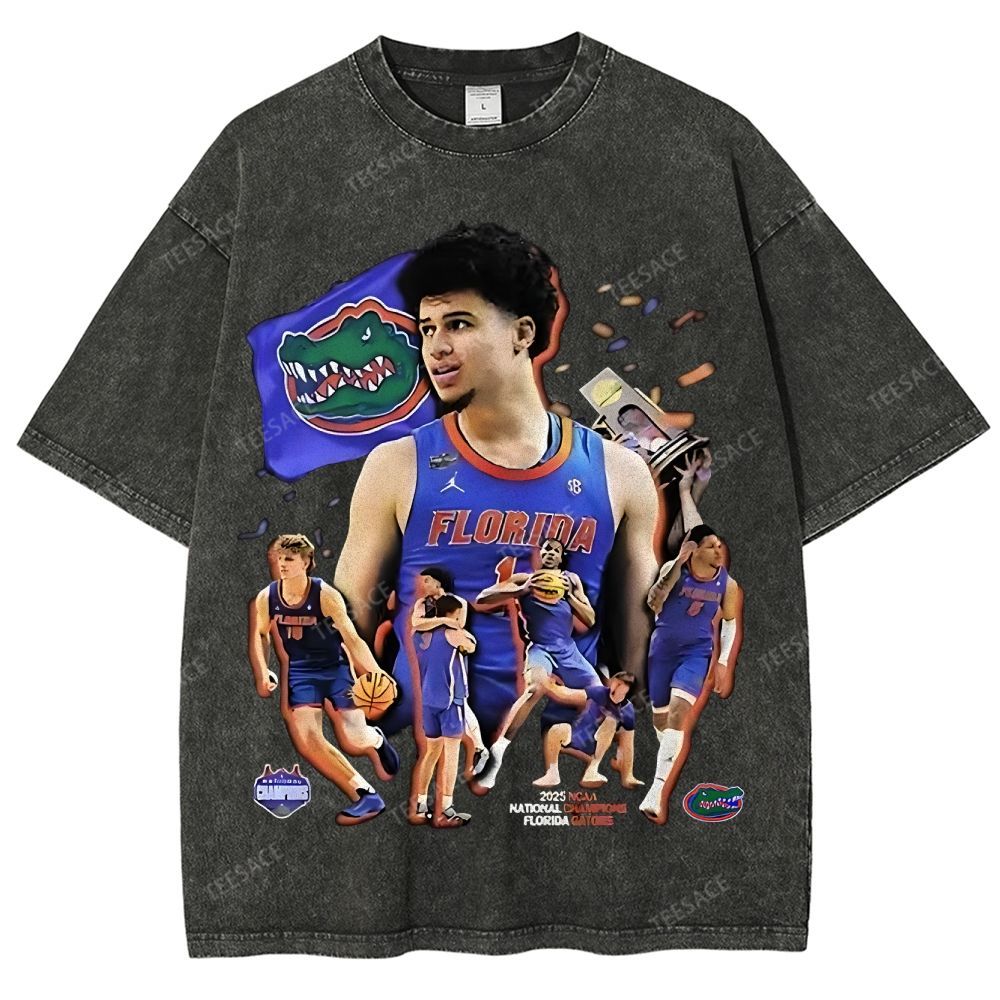 FLORIDA GATORS Tee Vintage Unisex Fit Washed T-Shirt 2505001594