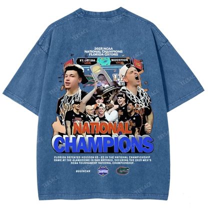 FLORIDA GATORS Tee Vintage Unisex Fit Washed T-Shirt 2505001594