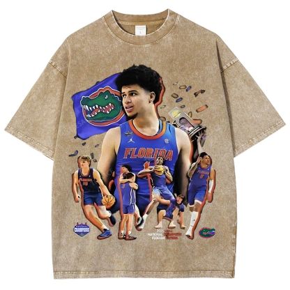 FLORIDA GATORS Tee Vintage Unisex Fit Washed T-Shirt 2505001594