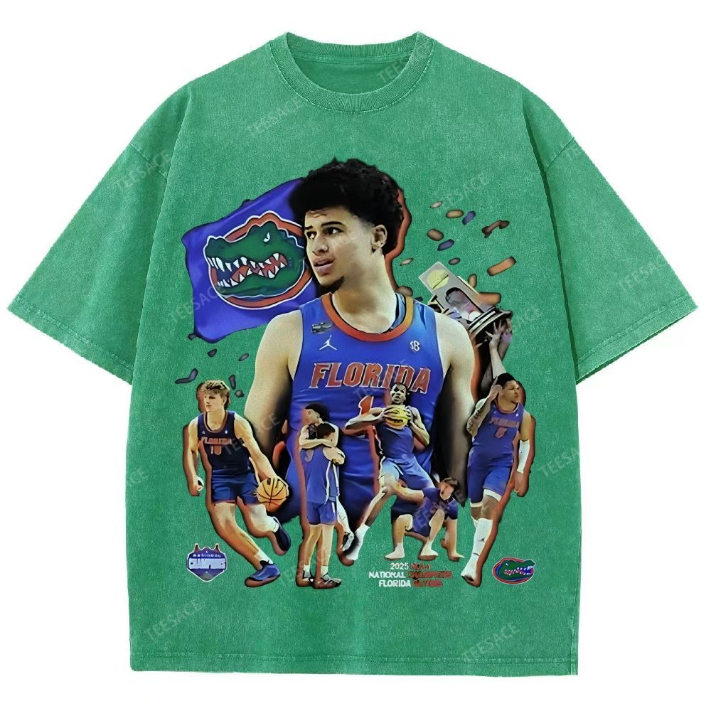 FLORIDA GATORS Tee Vintage Unisex Fit Washed T-Shirt 2505001594