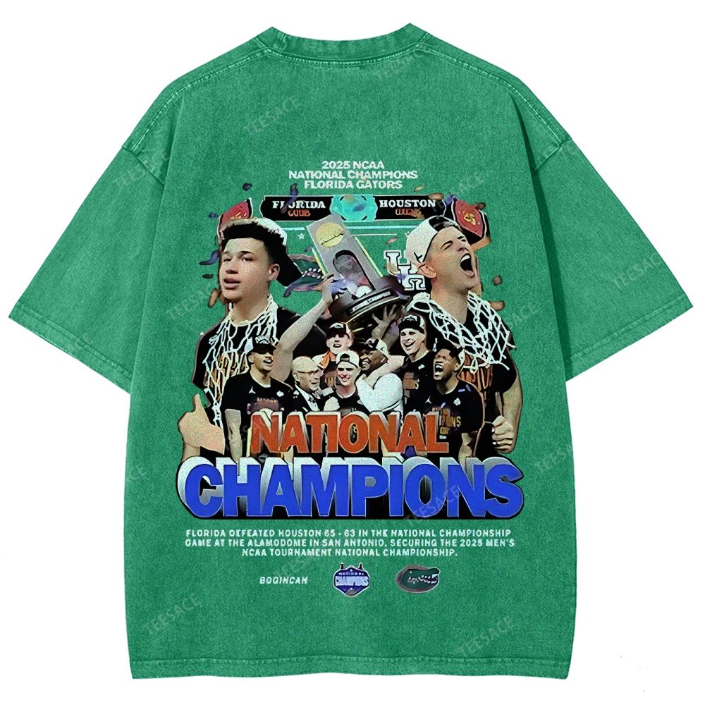 FLORIDA GATORS Tee Vintage Unisex Fit Washed T-Shirt 2505001594