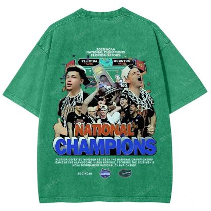 FLORIDA GATORS Tee Vintage Unisex Fit Washed T-Shirt 2505001594