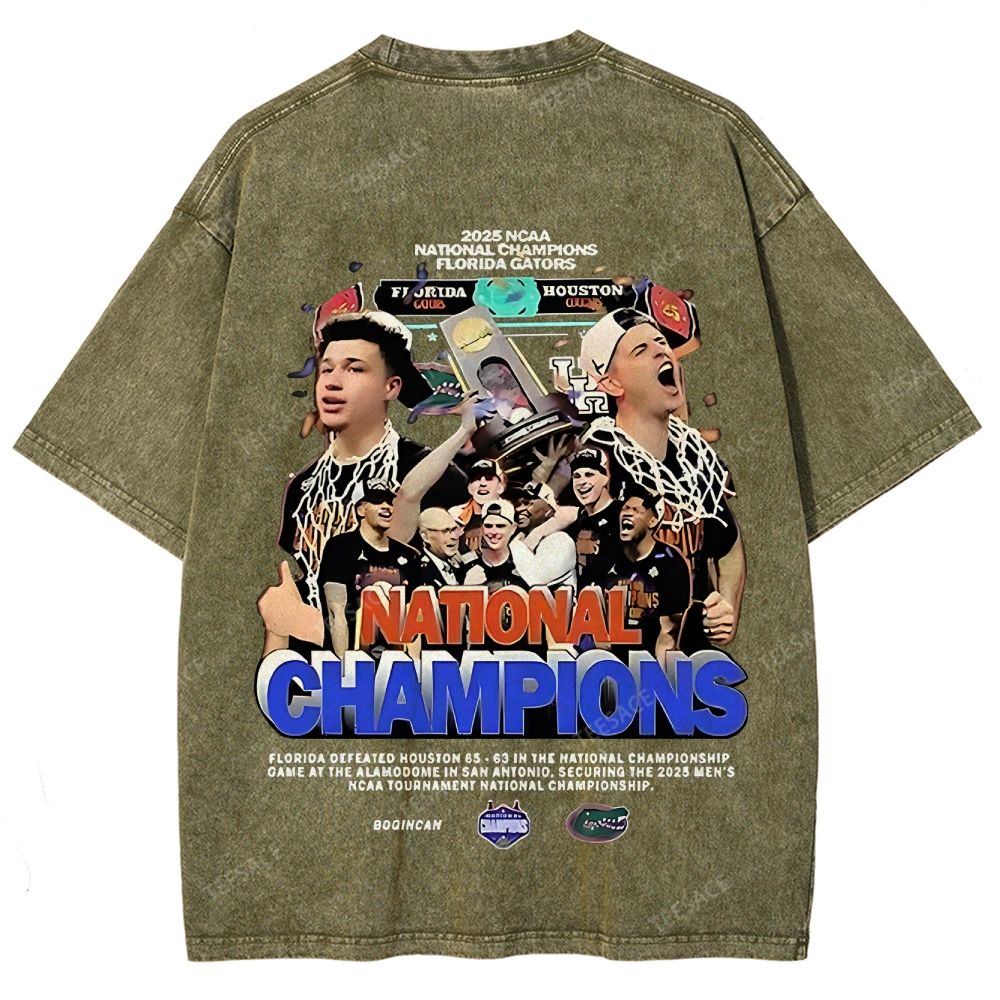 FLORIDA GATORS Tee Vintage Unisex Fit Washed T-Shirt 2505001594