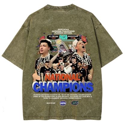 FLORIDA GATORS Tee Vintage Unisex Fit Washed T-Shirt 2505001594
