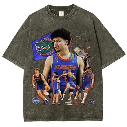 FLORIDA GATORS Tee Vintage Unisex Fit Washed T-Shirt 2505001594