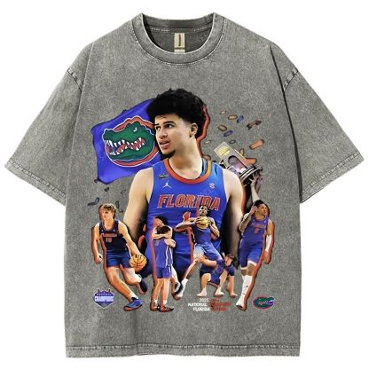 FLORIDA GATORS Tee Vintage Unisex Fit Washed T-Shirt 2505001594