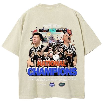 FLORIDA GATORS Tee Vintage Unisex Fit Washed T-Shirt 2505001594