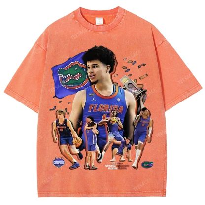 FLORIDA GATORS Tee Vintage Unisex Fit Washed T-Shirt 2505001594
