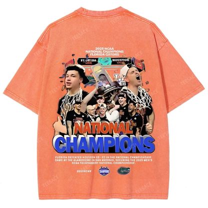 FLORIDA GATORS Tee Vintage Unisex Fit Washed T-Shirt 2505001594