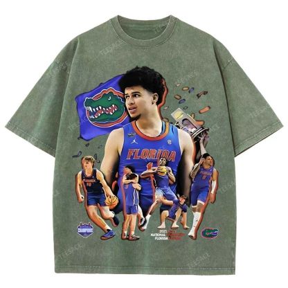 FLORIDA GATORS Tee Vintage Unisex Fit Washed T-Shirt 2505001594