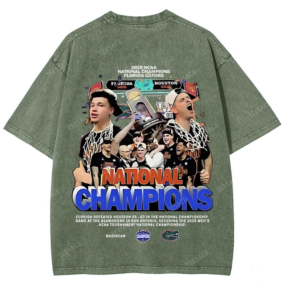 FLORIDA GATORS Tee Vintage Unisex Fit Washed T-Shirt 2505001594