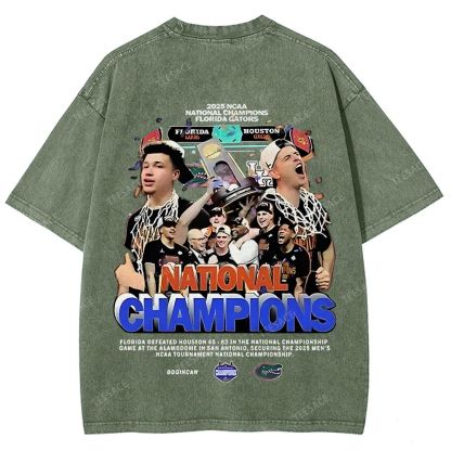 FLORIDA GATORS Tee Vintage Unisex Fit Washed T-Shirt 2505001594
