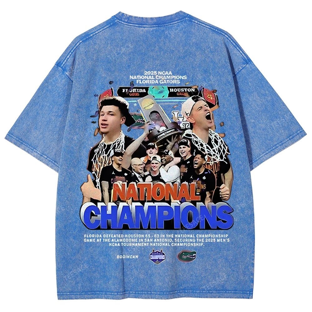 FLORIDA GATORS Tee Vintage Unisex Fit Washed T-Shirt 2505001594