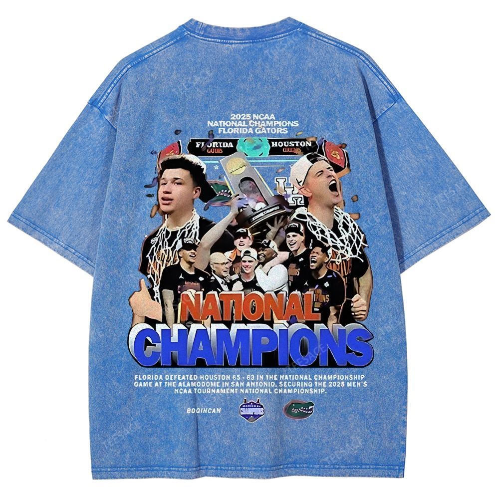 FLORIDA GATORS Tee Vintage Unisex Fit Washed T-Shirt 2505001594