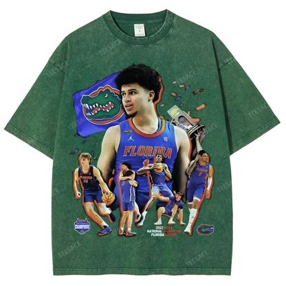 FLORIDA GATORS Tee Vintage Unisex Fit Washed T-Shirt 2505001594