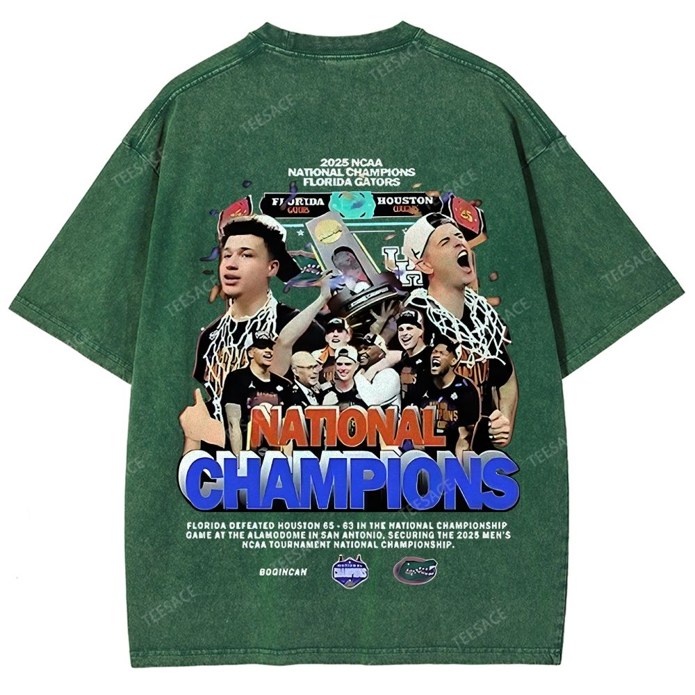 FLORIDA GATORS Tee Vintage Unisex Fit Washed T-Shirt 2505001594