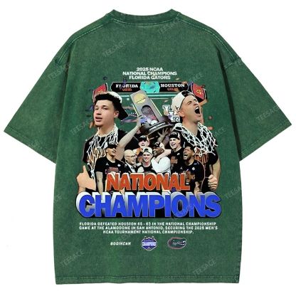 FLORIDA GATORS Tee Vintage Unisex Fit Washed T-Shirt 2505001594