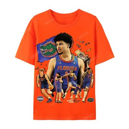 FLORIDA GATORS Tee Vintage  Casual Short Sleeve T-Shirt 