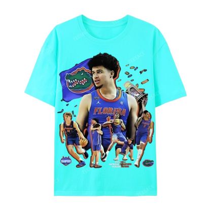 FLORIDA GATORS Tee Vintage  Casual Short Sleeve T-Shirt 
