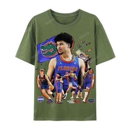 FLORIDA GATORS Tee Vintage  Casual Short Sleeve T-Shirt 
