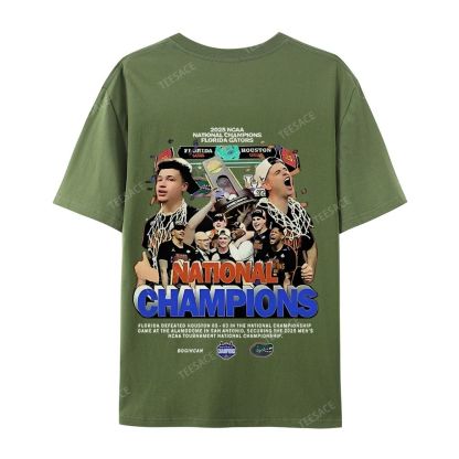 FLORIDA GATORS Tee Vintage  Casual Short Sleeve T-Shirt 