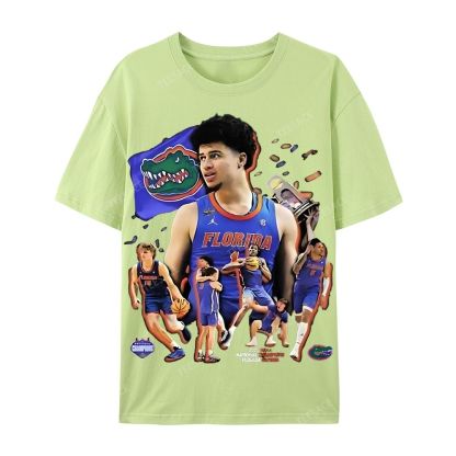 FLORIDA GATORS Tee Vintage  Casual Short Sleeve T-Shirt 