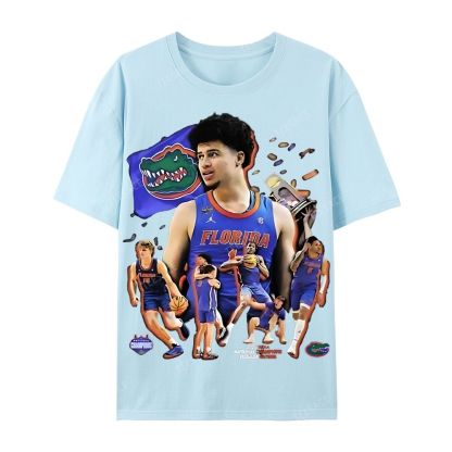 FLORIDA GATORS Tee Vintage  Casual Short Sleeve T-Shirt 
