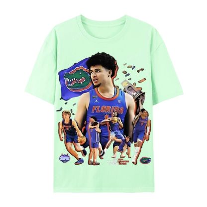 FLORIDA GATORS Tee Vintage  Casual Short Sleeve T-Shirt 