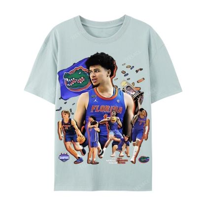 FLORIDA GATORS Tee Vintage  Casual Short Sleeve T-Shirt 