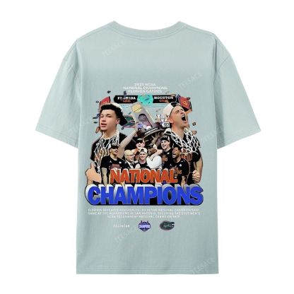 FLORIDA GATORS Tee Vintage  Casual Short Sleeve T-Shirt 