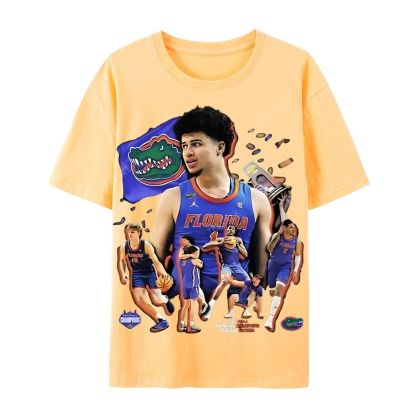 FLORIDA GATORS Tee Vintage  Casual Short Sleeve T-Shirt 