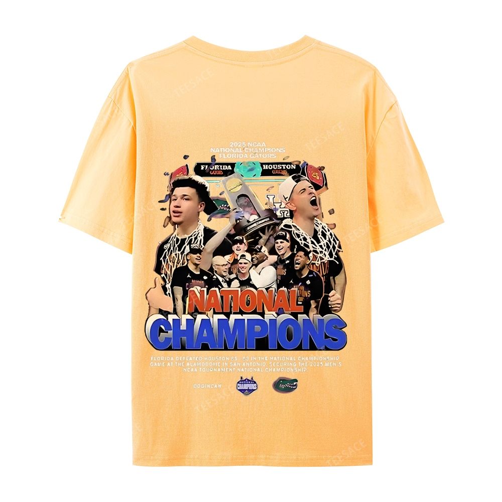 FLORIDA GATORS Tee Vintage  Casual Short Sleeve T-Shirt 