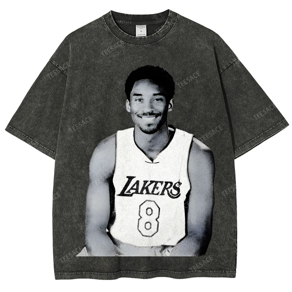 Vintage Kobe Tee Unisex Fit Washed T-Shirt 