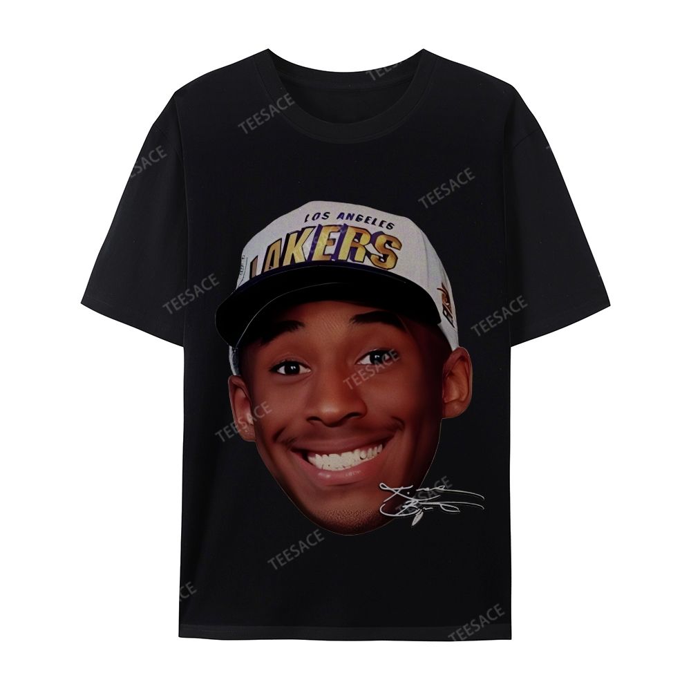 Kobe Vintage Tee  Casual Short Sleeve Cotton T-Shirt 