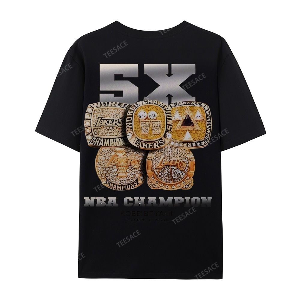 Kobe Vintage Tee  Casual Short Sleeve Cotton T-Shirt 