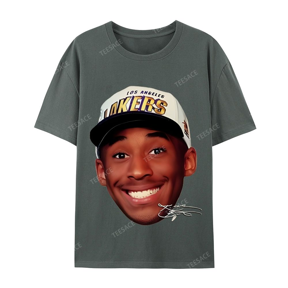 Kobe Vintage Tee  Casual Short Sleeve Cotton T-Shirt 