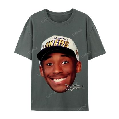 Kobe Vintage Tee  Casual Short Sleeve Cotton T-Shirt 