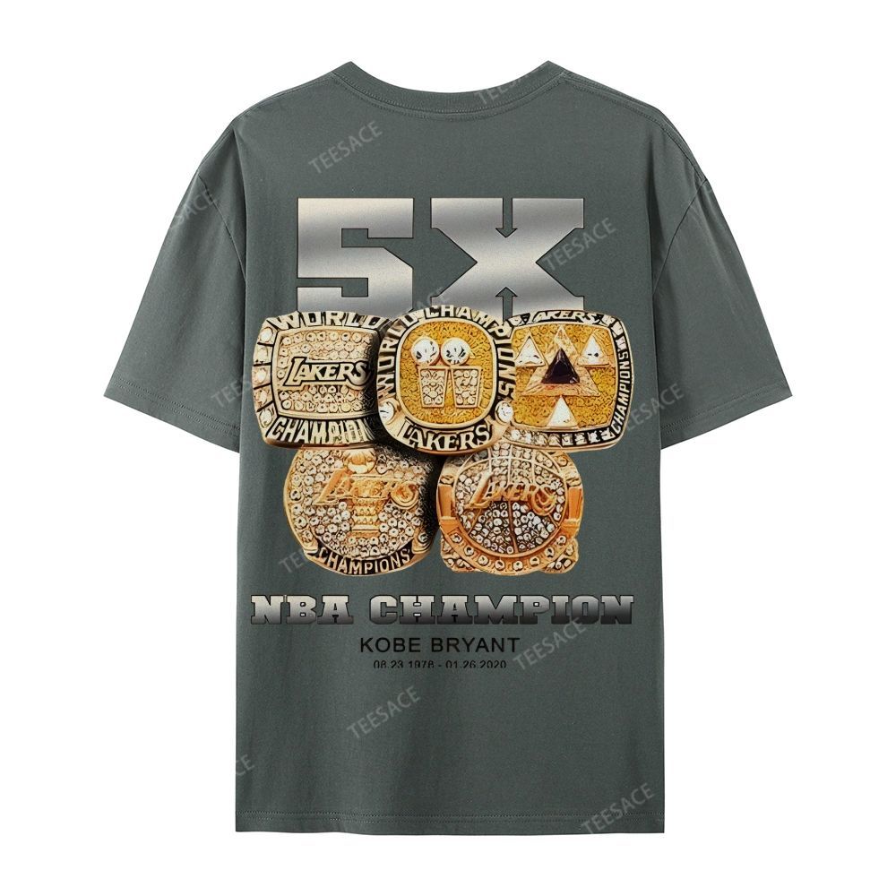 Kobe Vintage Tee  Casual Short Sleeve Cotton T-Shirt 