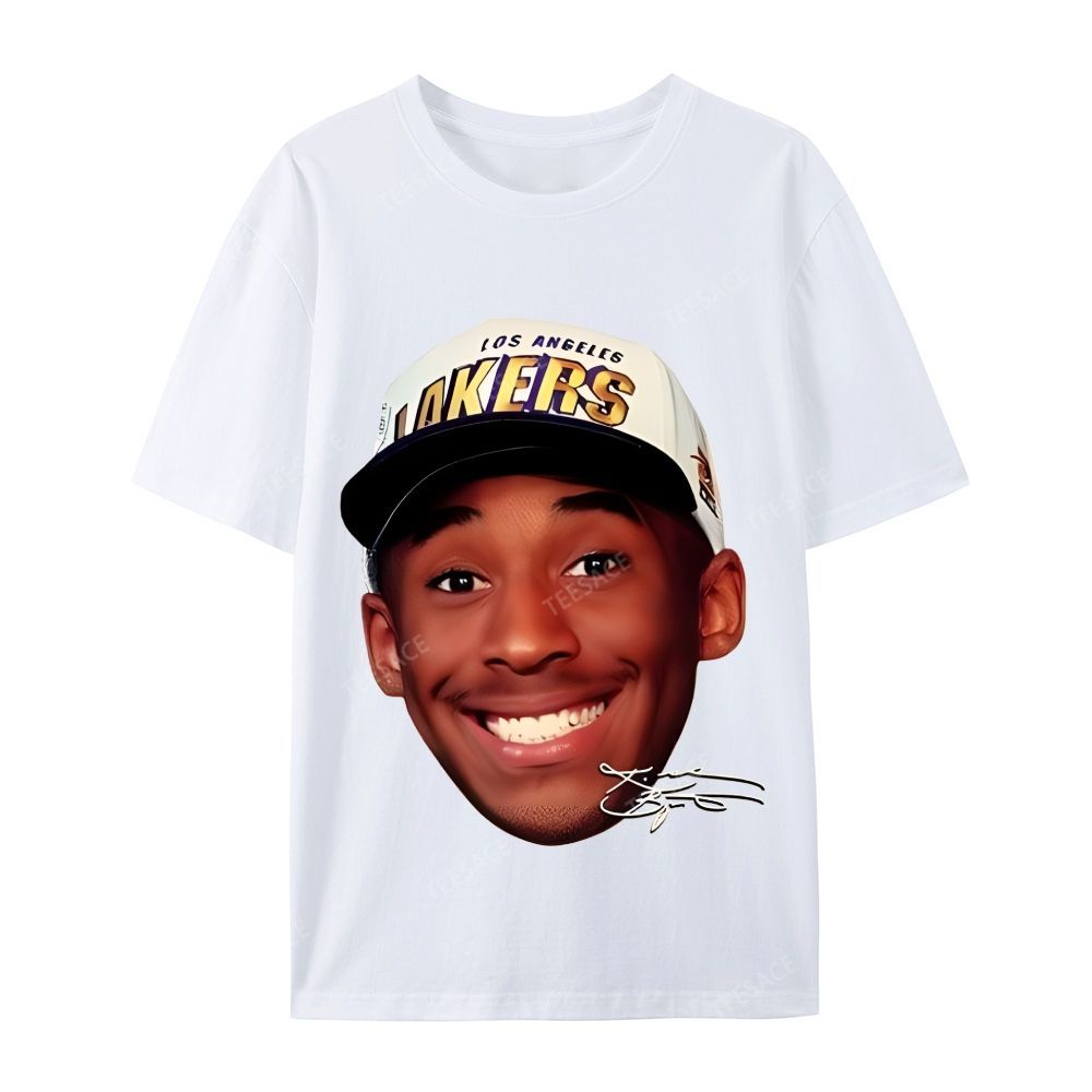 Kobe Vintage Tee  Casual Short Sleeve Cotton T-Shirt 
