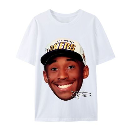 Kobe Vintage Tee  Casual Short Sleeve Cotton T-Shirt 