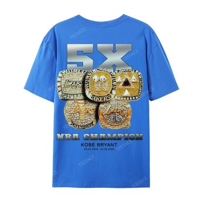 Kobe Vintage Tee  Casual Short Sleeve Cotton T-Shirt 