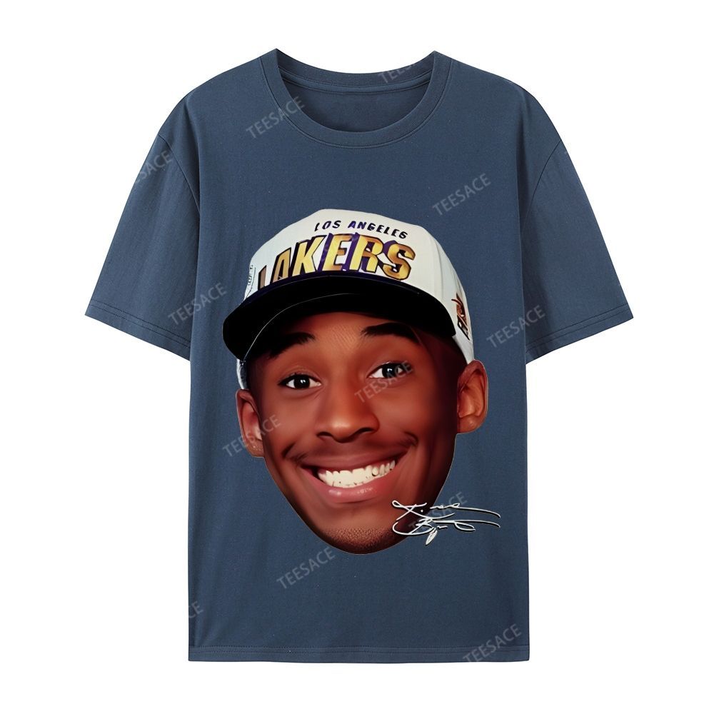 Kobe Vintage Tee  Casual Short Sleeve Cotton T-Shirt 