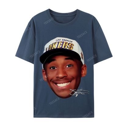 Kobe Vintage Tee  Casual Short Sleeve Cotton T-Shirt 