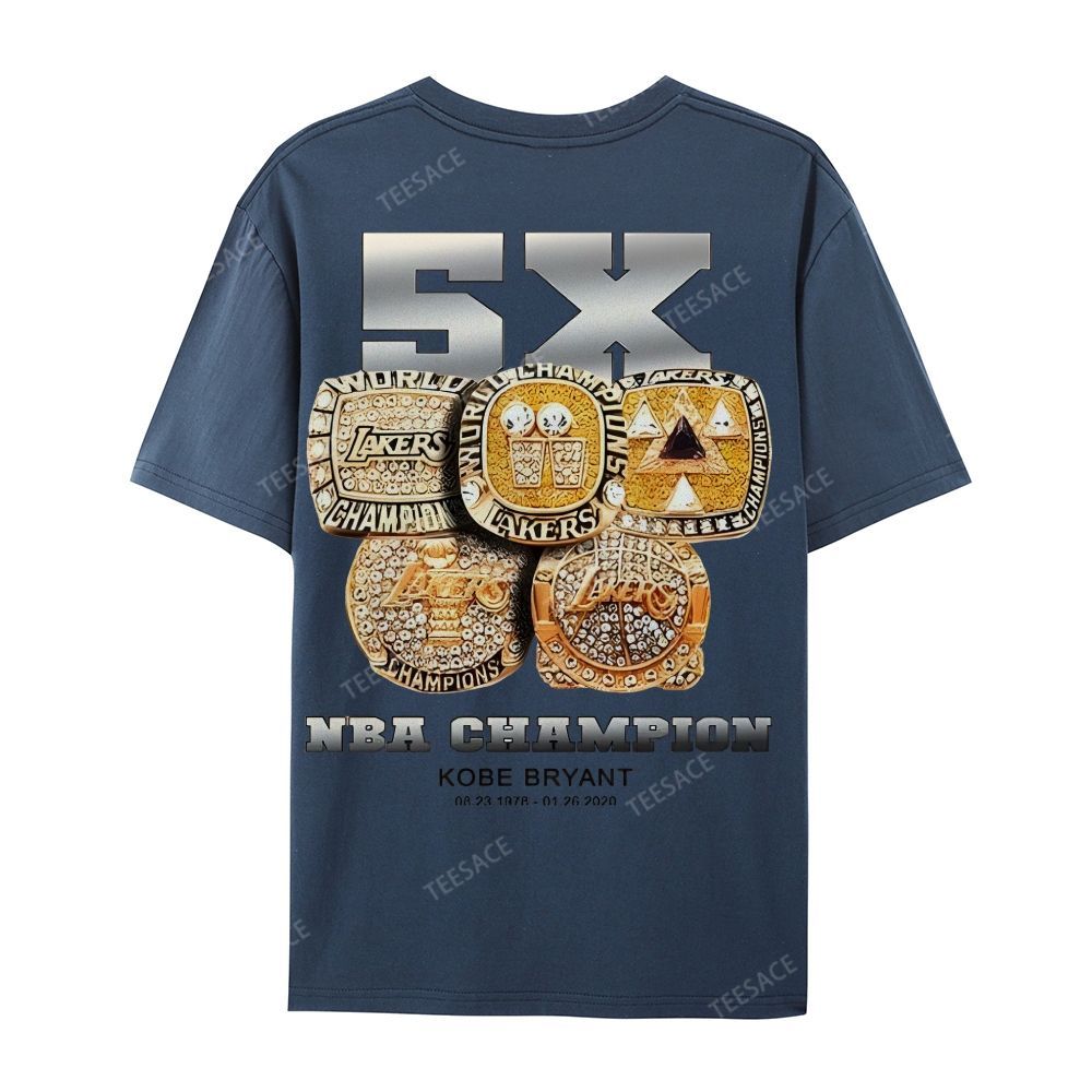 Kobe Vintage Tee  Casual Short Sleeve Cotton T-Shirt 