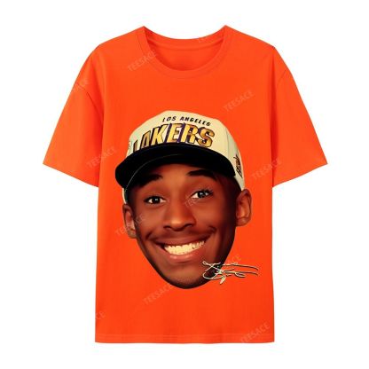 Kobe Vintage Tee  Casual Short Sleeve Cotton T-Shirt 