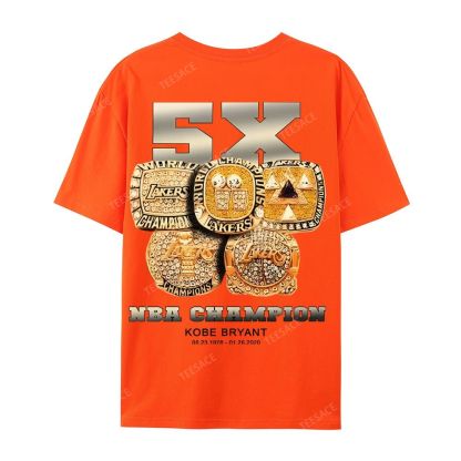 Kobe Vintage Tee  Casual Short Sleeve Cotton T-Shirt 