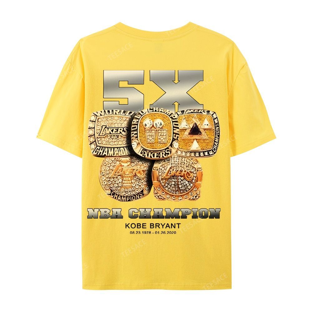 Kobe Vintage Tee  Casual Short Sleeve Cotton T-Shirt 