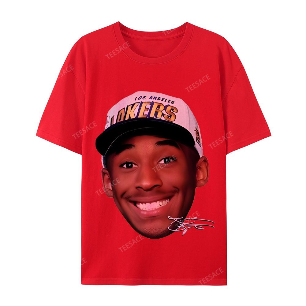 Kobe Vintage Tee  Casual Short Sleeve Cotton T-Shirt 